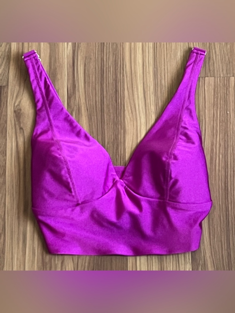 Fierce + Regal Shimmer Bustier Top -
Magenta - Size XS